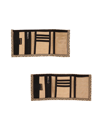 Combo of JUTE WALLET 3 FOLD (A-020-MAROON) and JUTE WALLET 3 FOLD (A-020-BLACK)