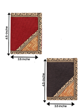 Load image into Gallery viewer, Combo of JUTE WALLET 3 FOLD (A-020-MAROON) and JUTE WALLET 3 FOLD (A-020-BLACK)
