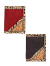 Load image into Gallery viewer, Combo of JUTE WALLET 3 FOLD (A-020-MAROON) and JUTE WALLET 3 FOLD (A-020-BLACK)
